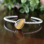 honey tiger eye stacking cuff