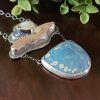 Leland Blue Druzy Driftwood Necklace