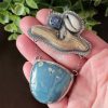 Leland Blue Druzy Driftwood Necklace