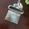Ocean Picture Rock Apatite Necklace